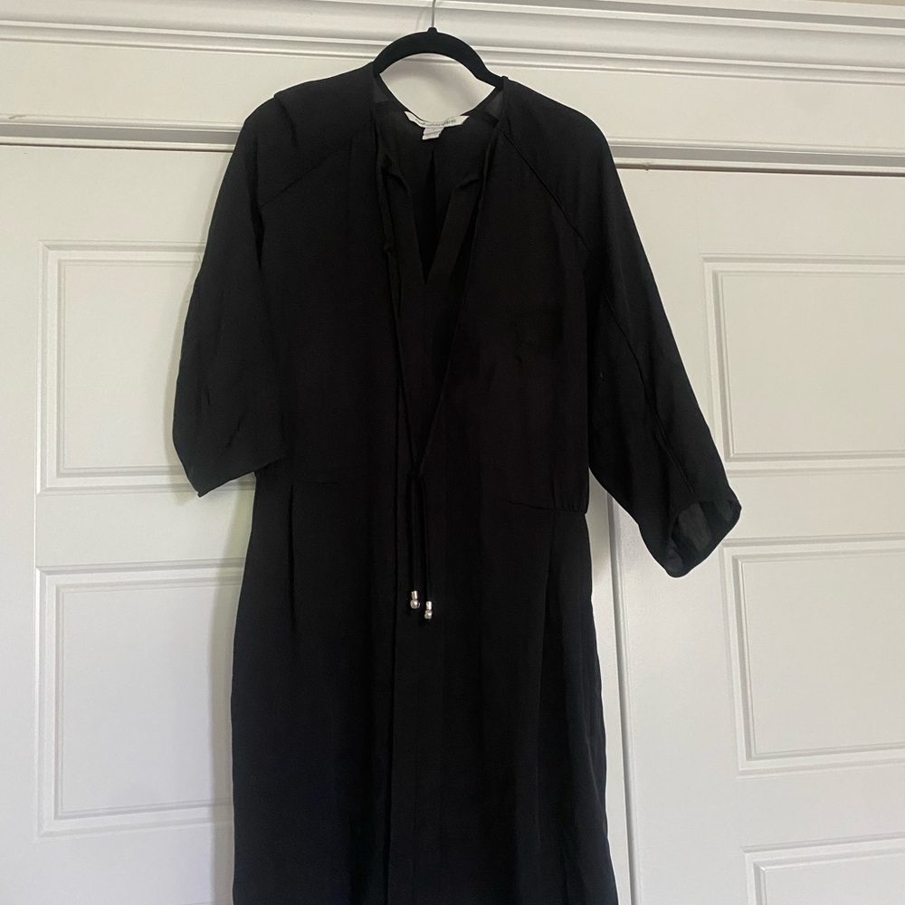 Diane von Furstenberg Apona Black Dress - Size 10